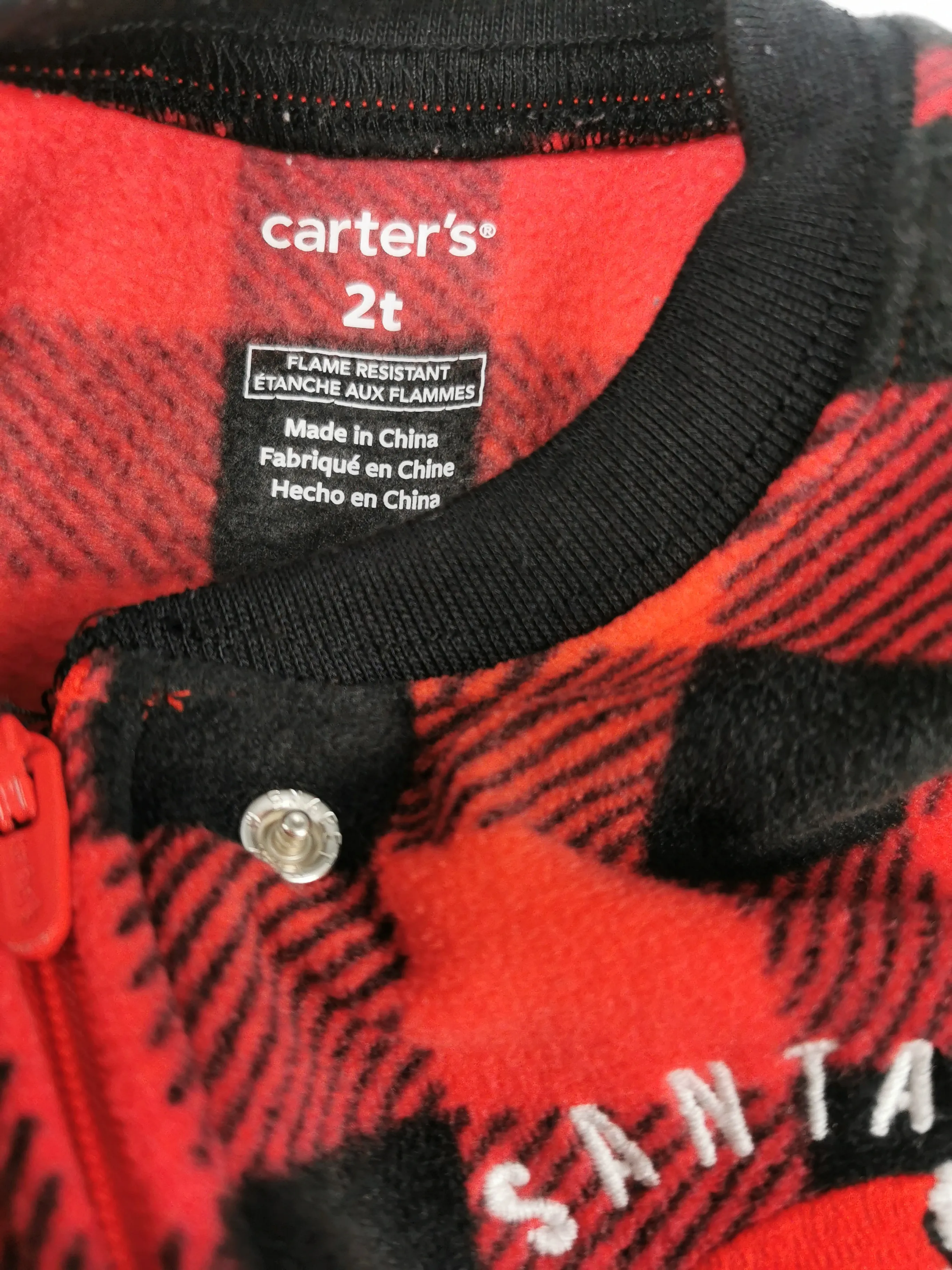 UNISEX SIZE 2 YEARS - CARTER'S, Sleep & Play Fleece One-piece EUC B33