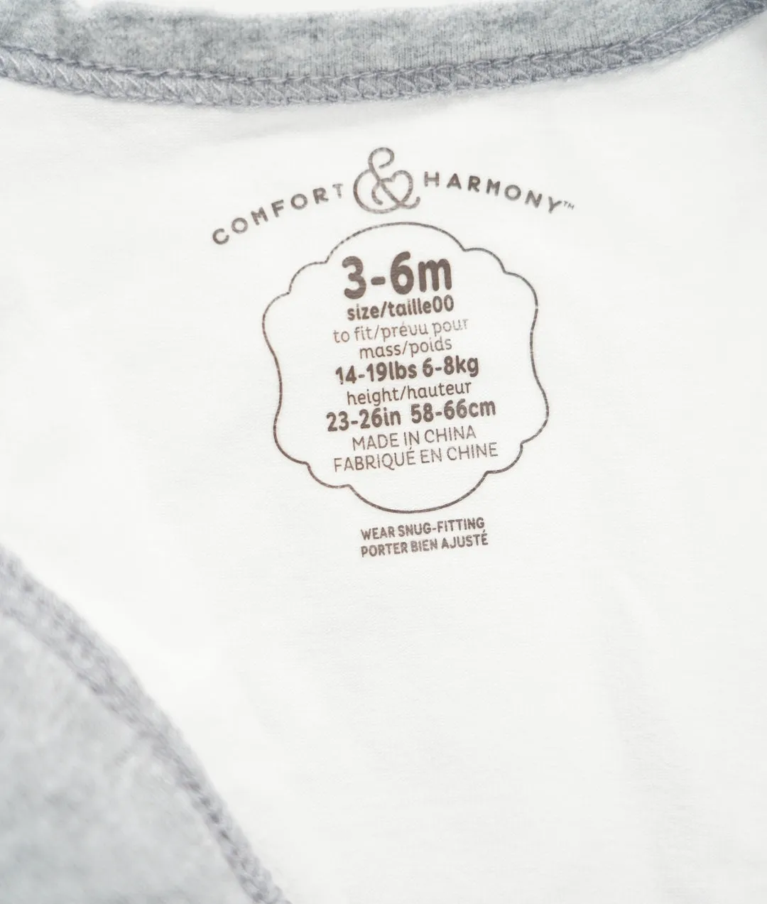 UNISEX SIZE 3/6 MONTHS - PEANUT Leggies Swaddle EUC B3