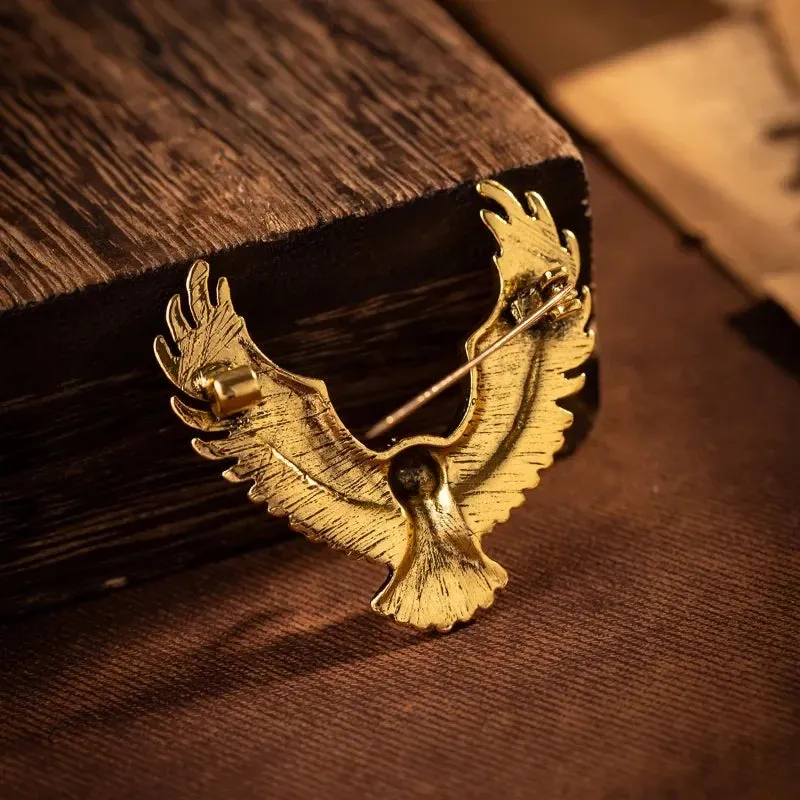 Vintage Alloy Eagle Brooch
