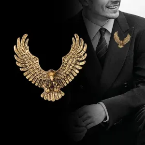 Vintage Alloy Eagle Brooch