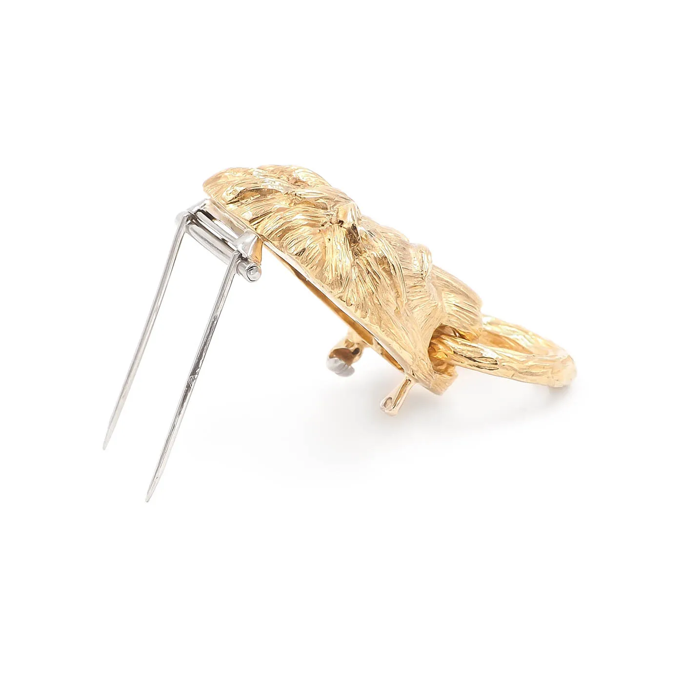 Vintage Lion Door Knocker Brooch By Van Cleef & Arpels