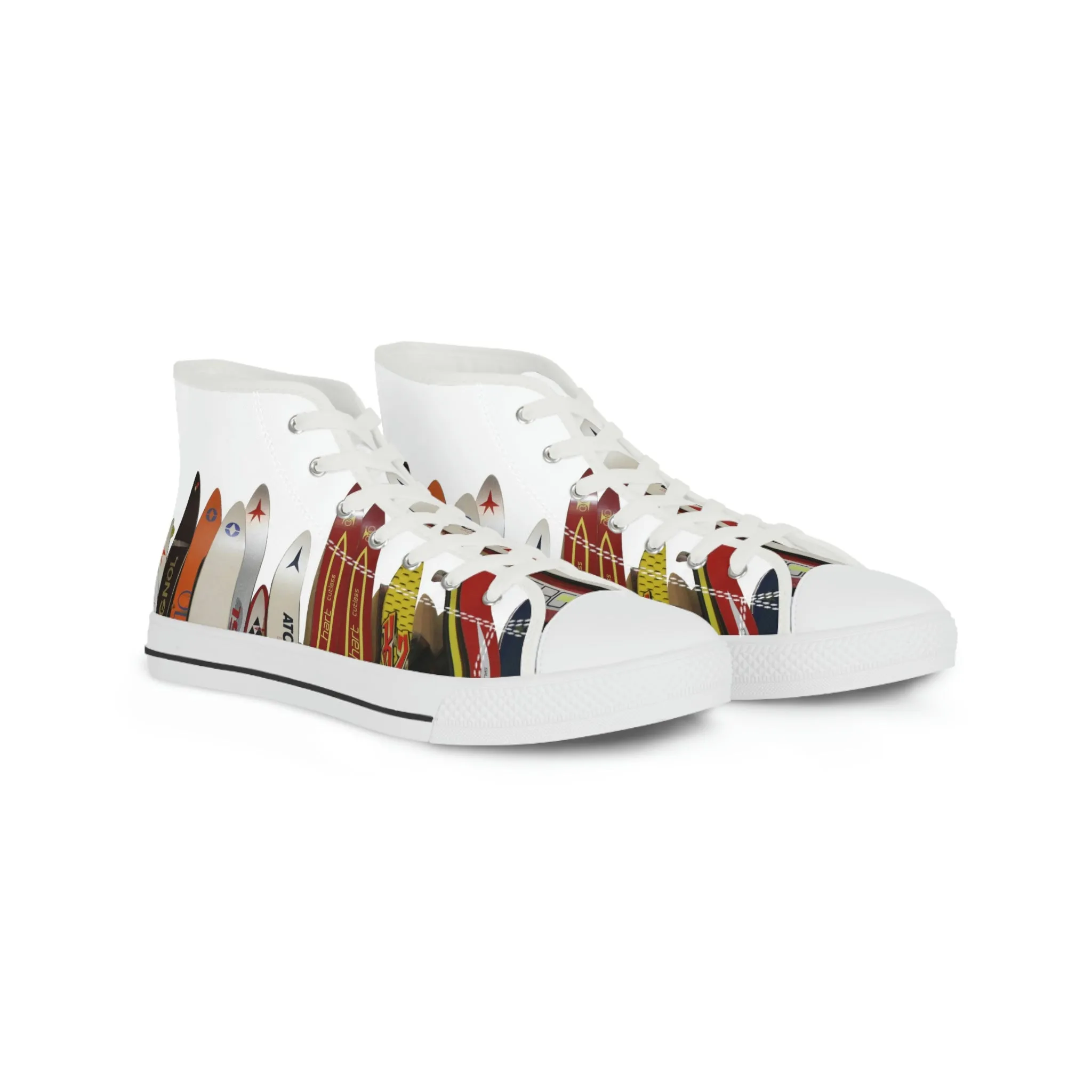 Vintage Skis  - High Top Sneakers