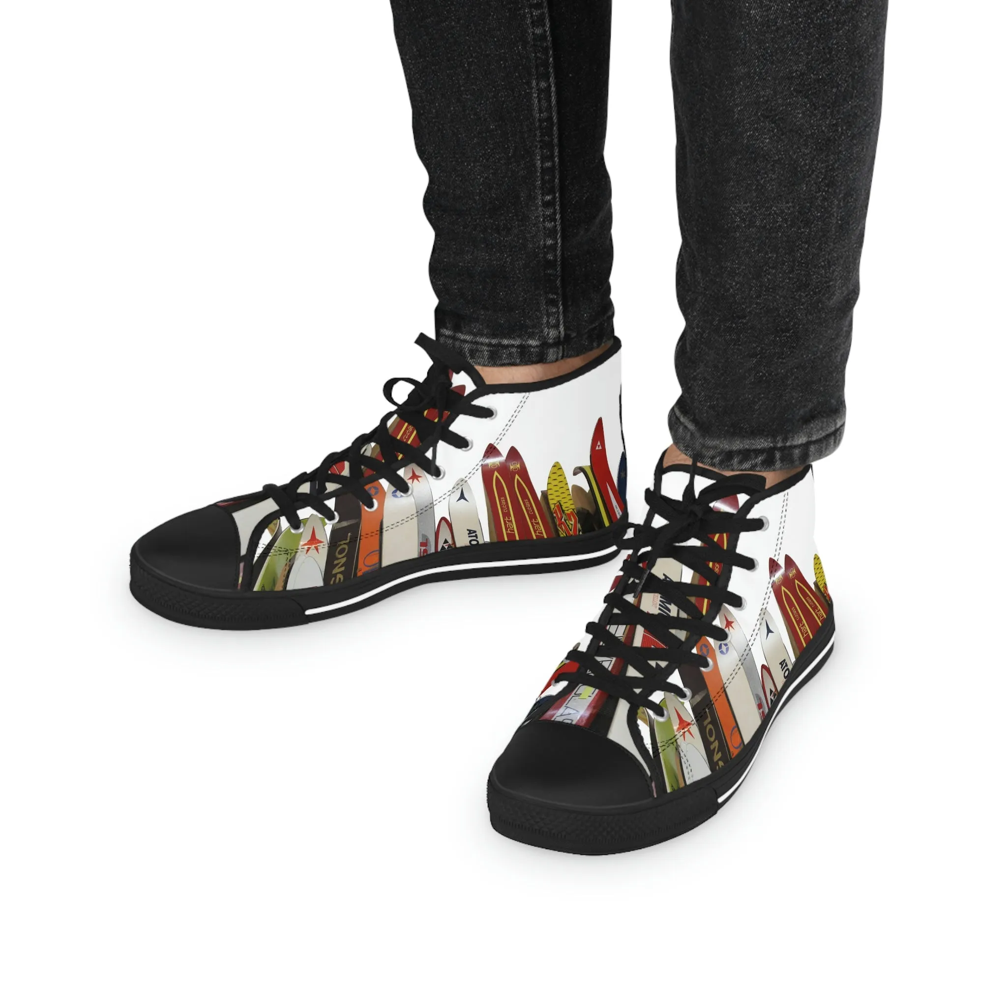 Vintage Skis  - High Top Sneakers
