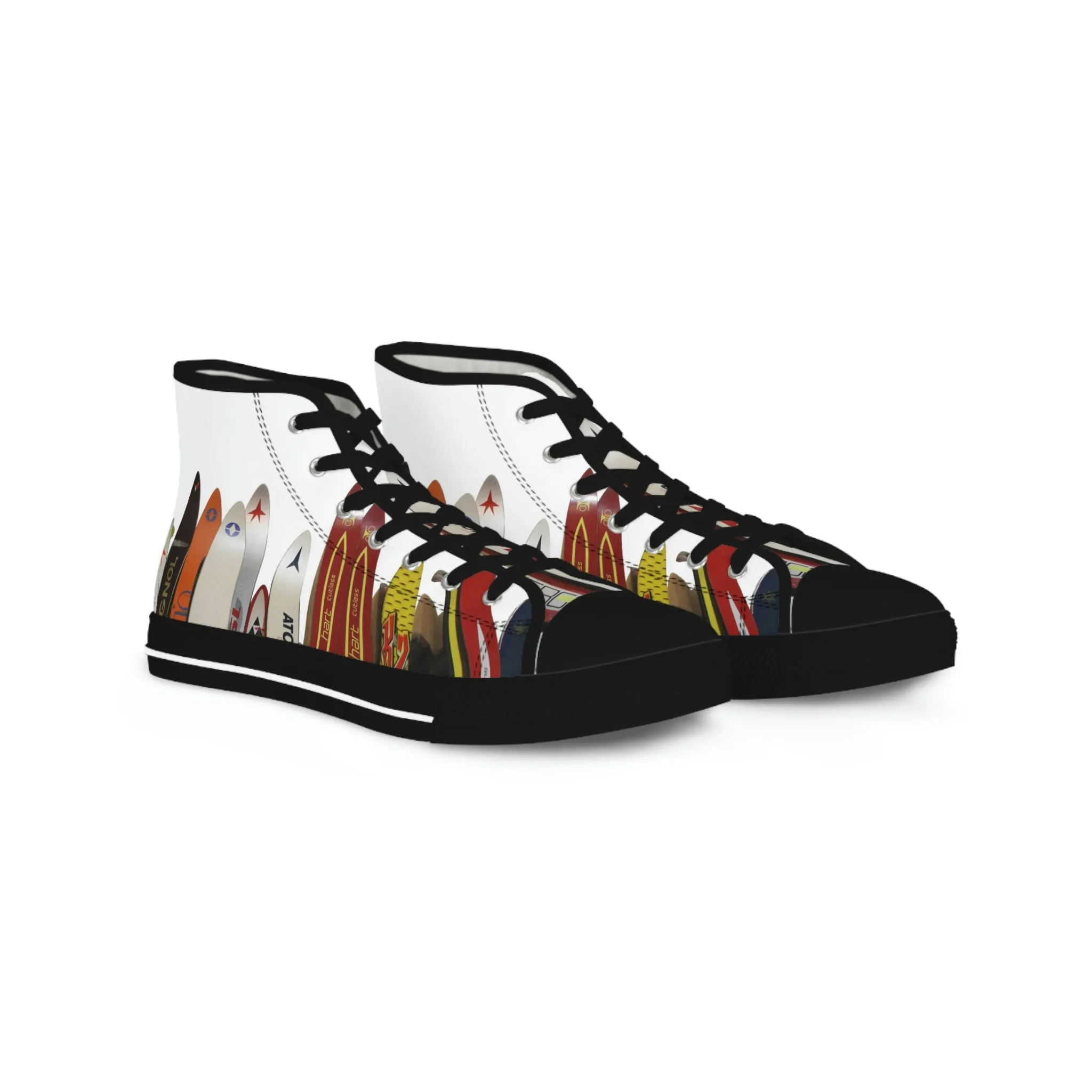 Vintage Skis  - High Top Sneakers