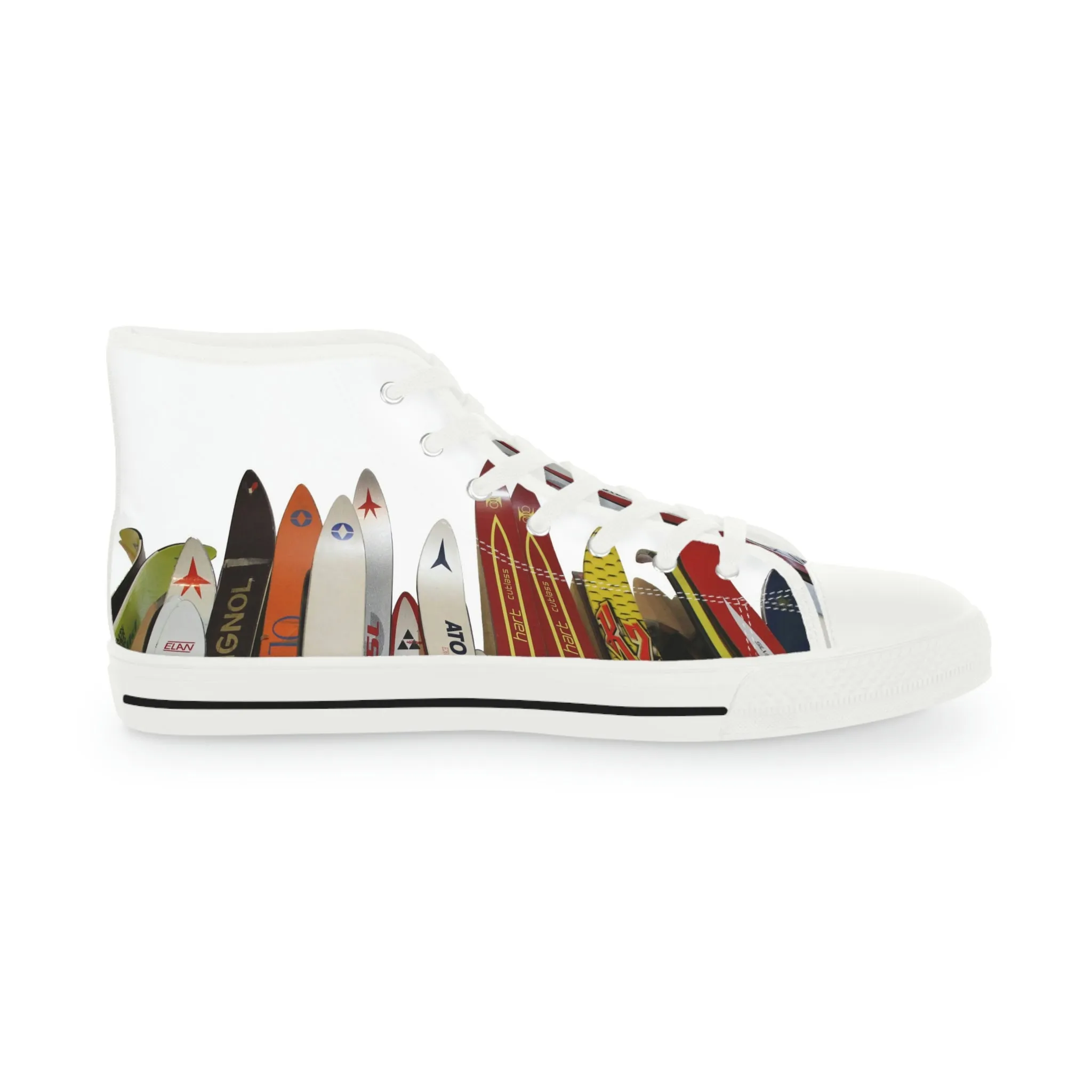 Vintage Skis  - High Top Sneakers