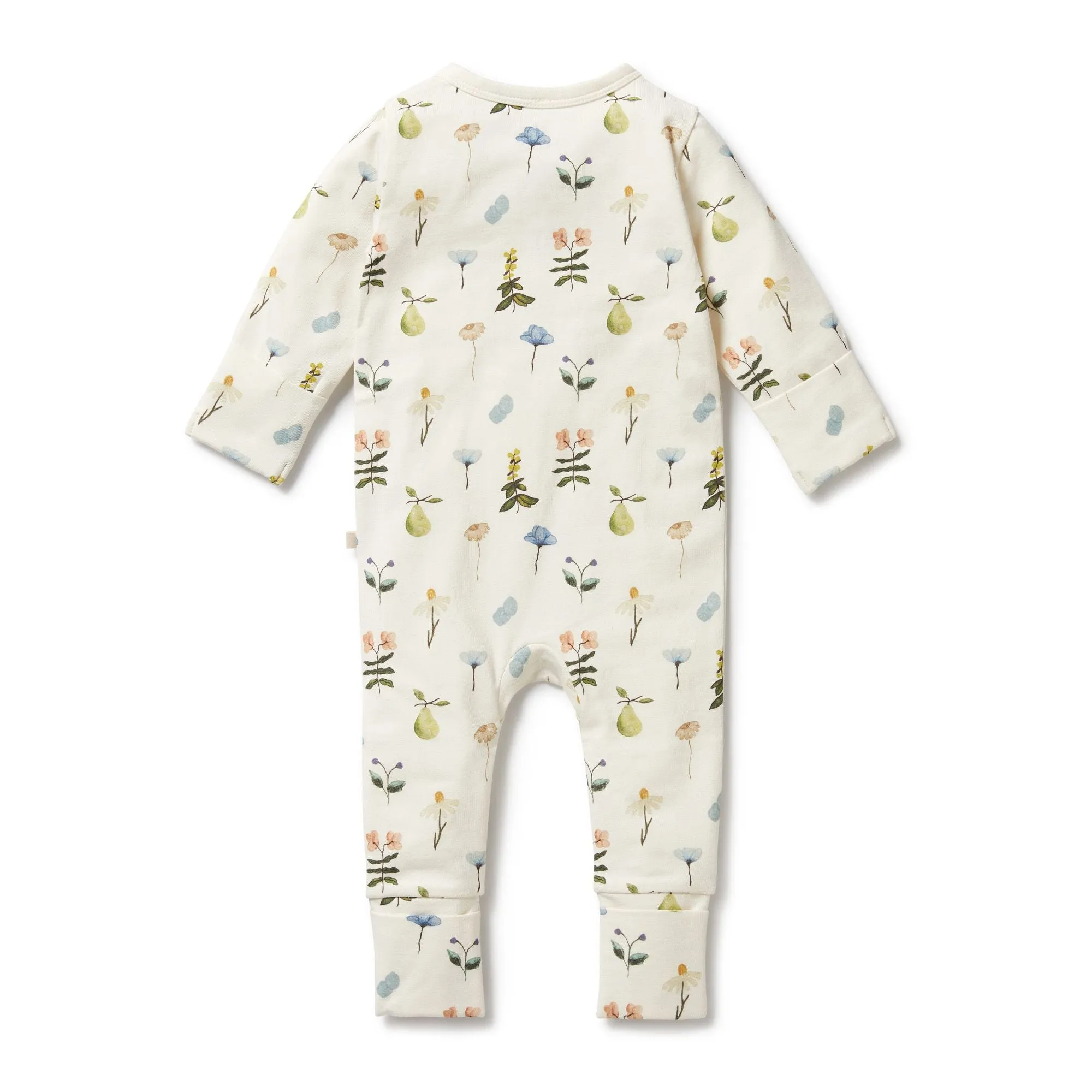 Wilson   Frenchy Organic Zipsuit with Feet - Petit Garden