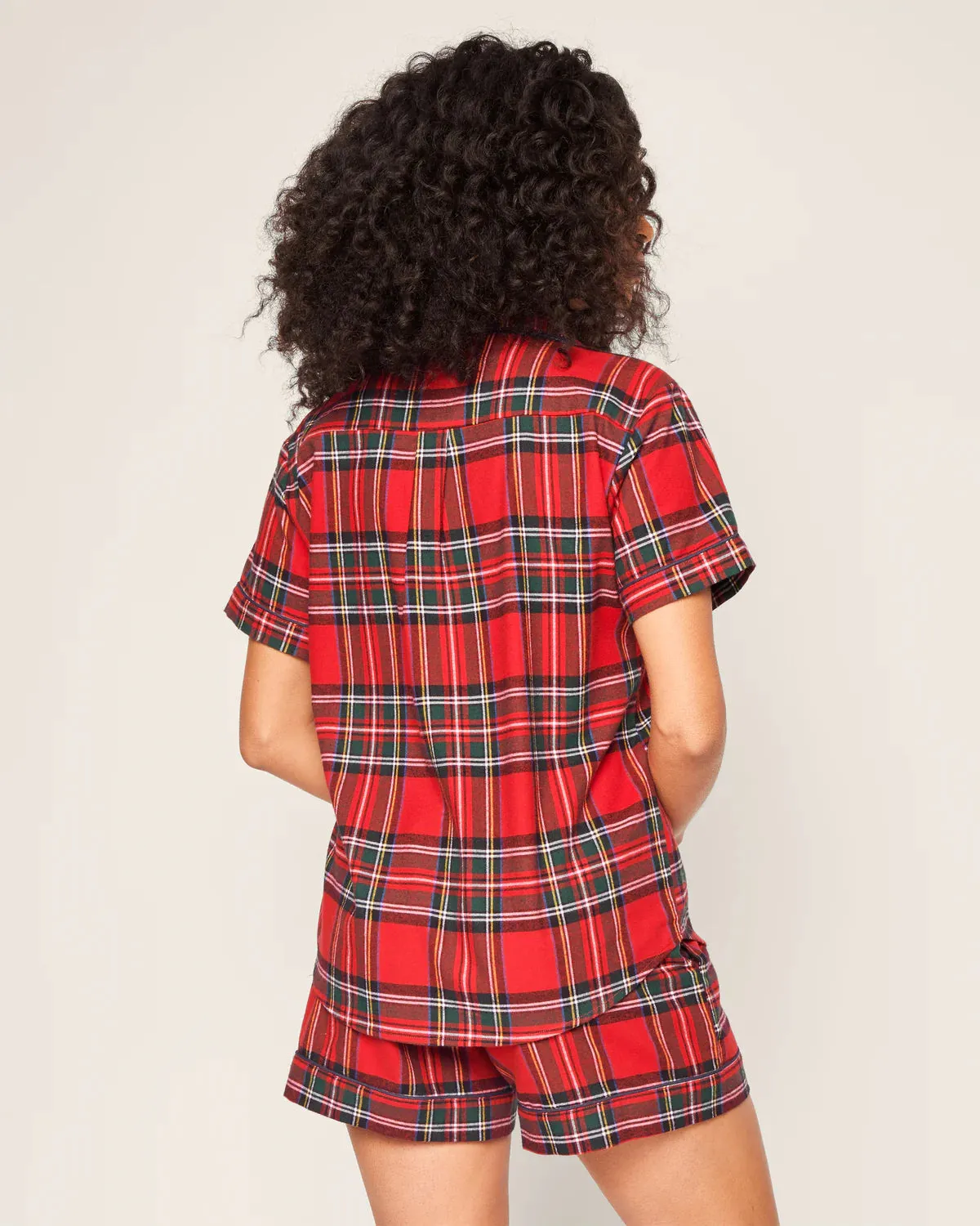 Women's Brushed Cotton Short Sleeve Short Set