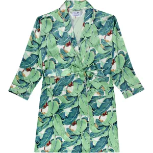 Women's Martinique® Green Banana Leaf Robe - SILK