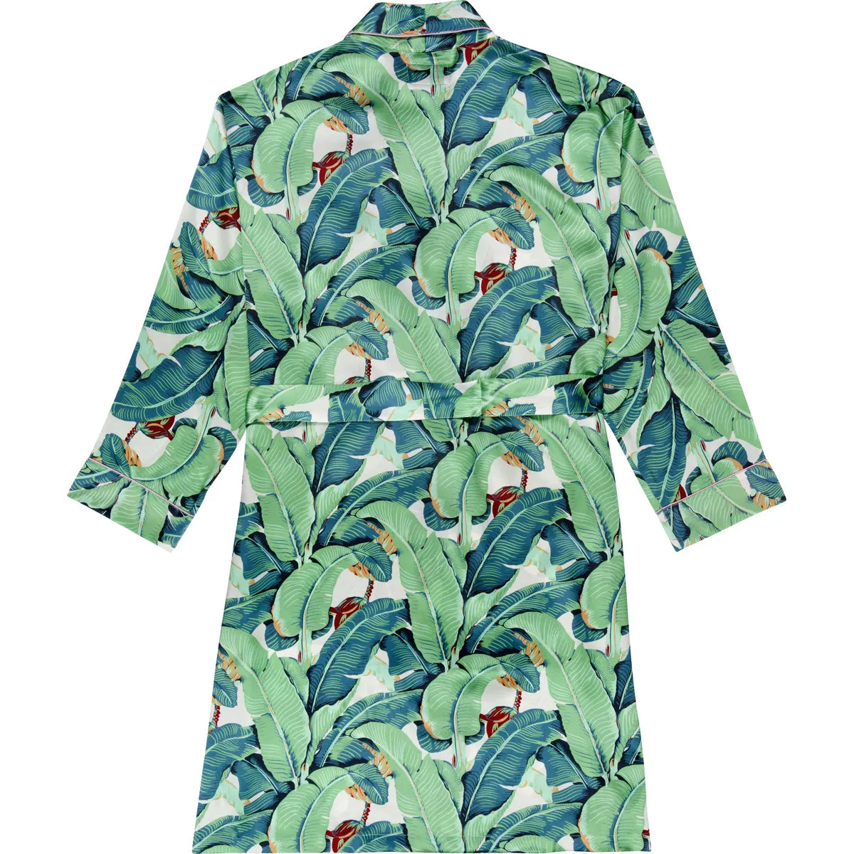 Women's Martinique® Green Banana Leaf Robe - SILK