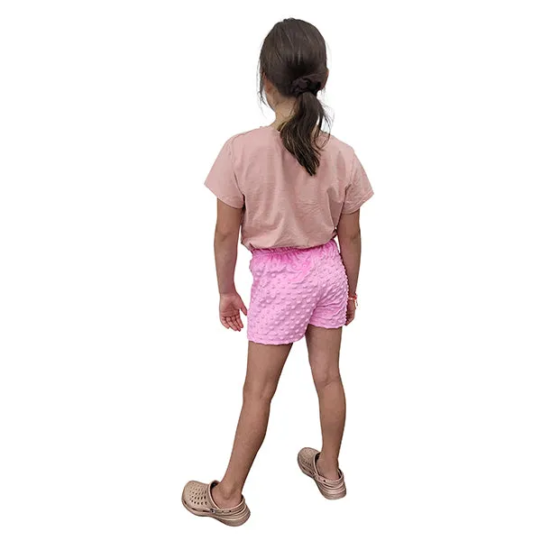 YOUTH PJ SHORTS WHISPER BUBBLE PINK