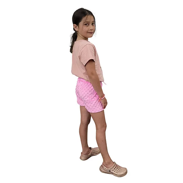 YOUTH PJ SHORTS WHISPER BUBBLE PINK