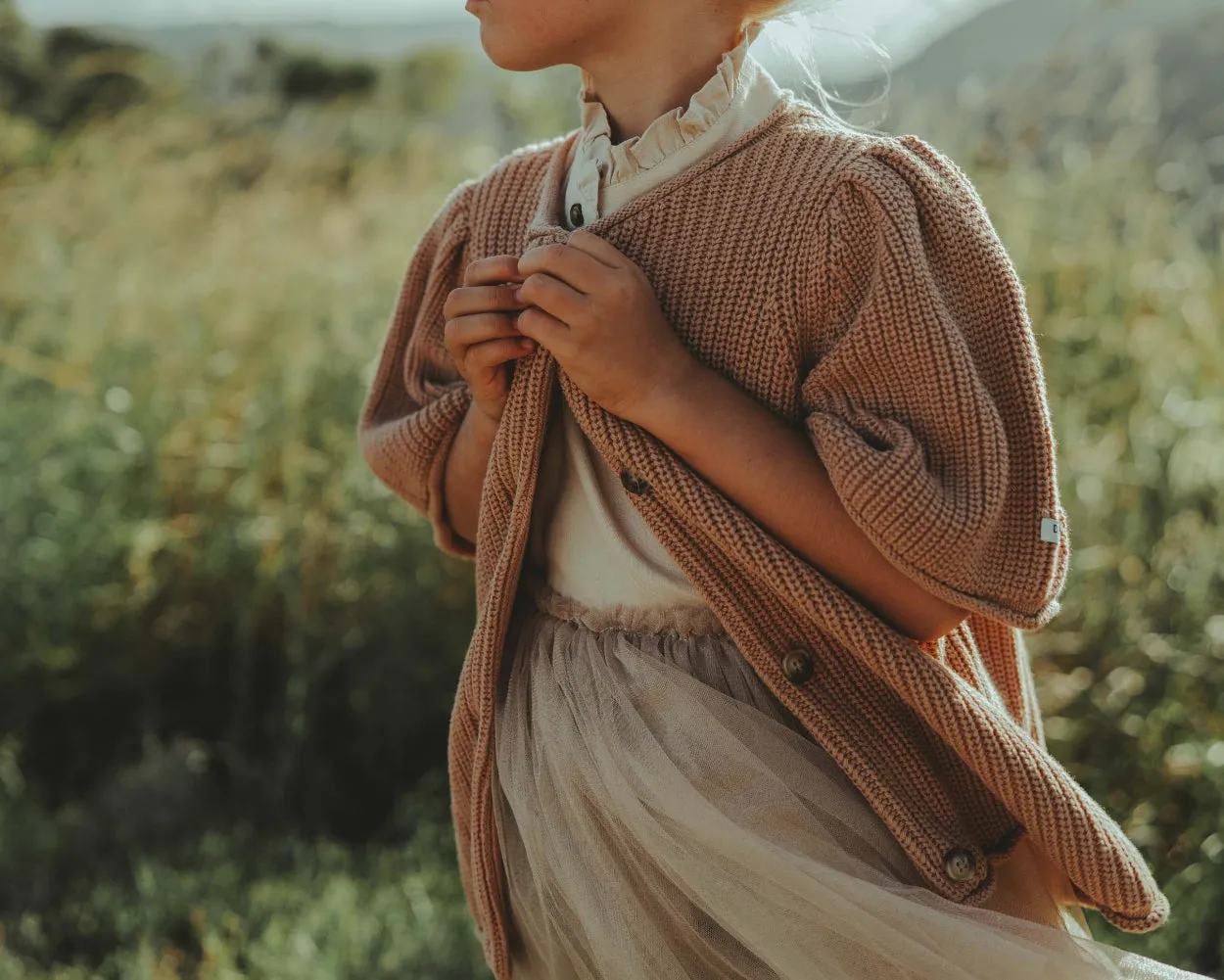 Ziffi Cardigan | Pink Clay